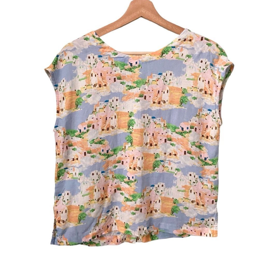 Cynthia Rowley Greek Island Painting Print in Size XS